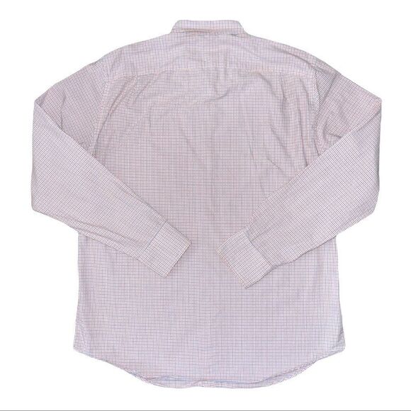 J. Crew Shirt Mens Large L Orange Gingham Checked Long Sleeve Button Down Shirt - Picture 2 of 3